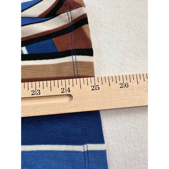 NWT Chico's Travelers Tunic Top 1 M Stripe Abstract Classy - Picture 7 of 10